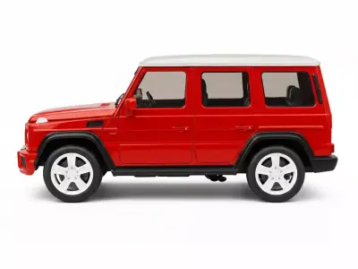 Vibrant Modern Luxury SUV Low-poly 3D model