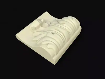 carved pilaster 3D model order