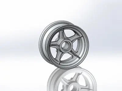 Airplane wheel drive 3D print model