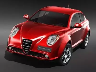 Alfa Romeo MiTo 2009 MidPoly 3D model