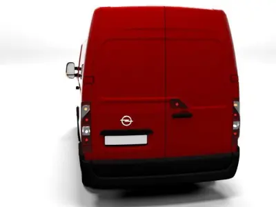 OPEL MOVANO MH 2011 LOWPOLY Low-poly 3D model