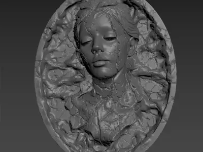Lava girl 3D model
