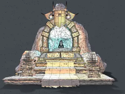 altar realism PBR  Low-poly 3D model