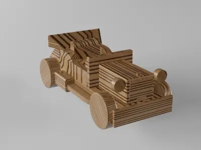 Retro car by ML-Design 3D model