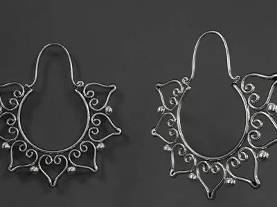 earrings 3D model