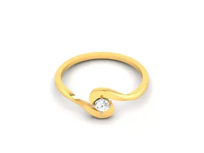 Women Engagement Ring 3dm STL FBX OBJ Render 3D print model buy