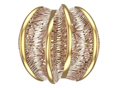 fusion ring 3dm and stl files are machine ready R08 3D print model