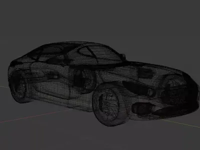 3d Car Gameready mercedes sgs sports Low-poly 3D model