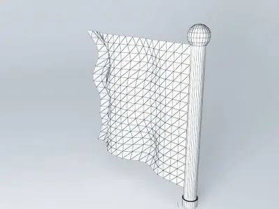 Bermuda Flag Free 3D model