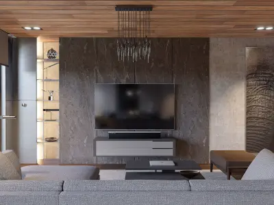 Modern living - A4 3D model