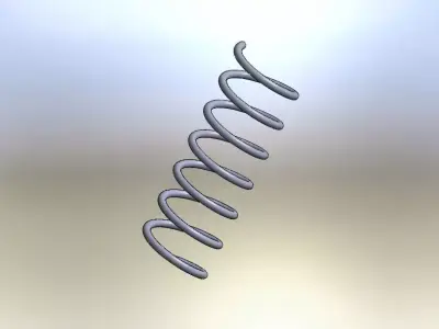 Spring metal Free 3D model