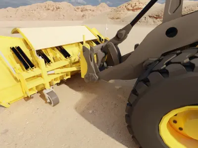 Volvo L90F Wheel Loader 3D model