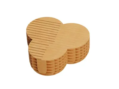 Parametric coffee table 12 3D model