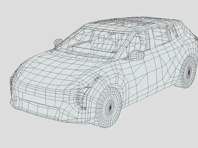 Kia EV4 Hatchback 2026 Low-poly 3D model