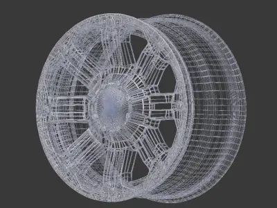 Wheel American Eagle 1-24     1-25 scale 3D print model