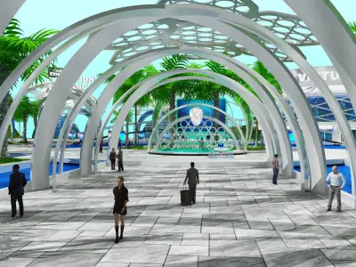 Booth Virtual Exhibition 3D model