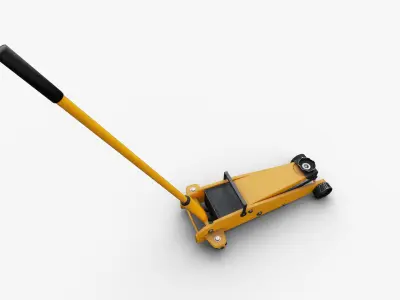 Hydraulic Car Jack Low-poly 3D model