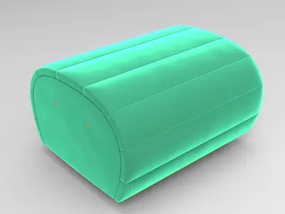 Jule Pouf Low-poly 3D model