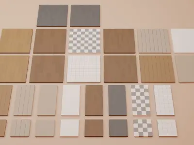 Low Poly Modular Interior Pack Low-poly 3D model