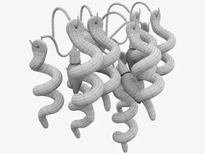 Wall light Twist 3D model