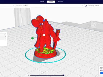 dwarf knight miniature 1 3D print model
