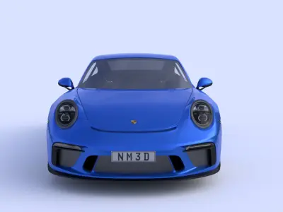 2018 Porsche 911 GT3 Touring 3D model