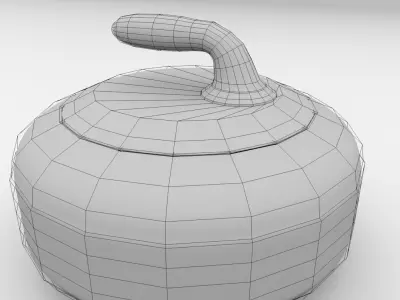 Curling Stone 3D model