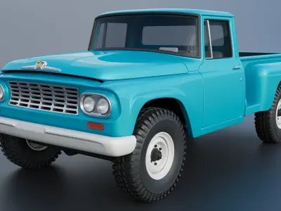International Pickup C120 1962  3D print model