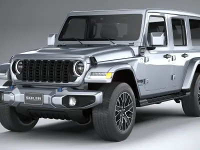 Jeep Wrangler 4xe 2024 3D model