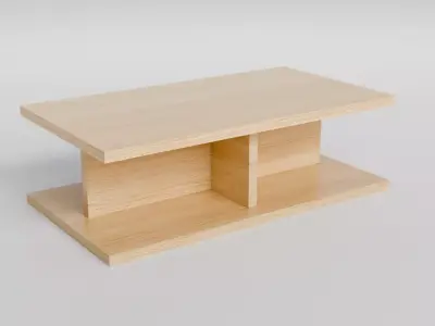 Coffee Table 03 Low-poly 3D model