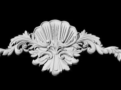 Central decor ornament for furniture 3D model 819