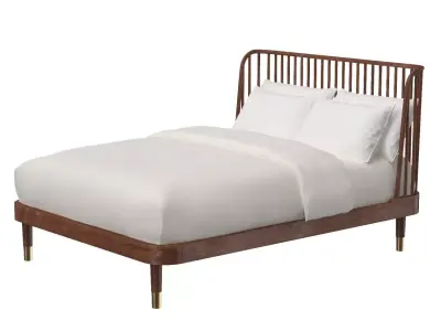Alpine Belham Platform Bed 3D model