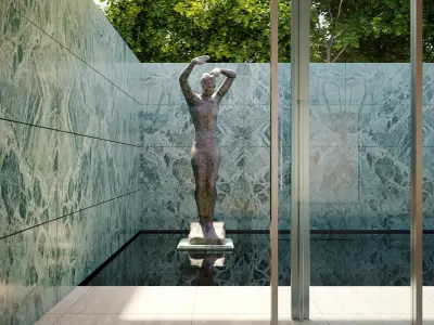 Mies van der Rohe Barcelona Pavilion 3D  Model  Low-poly 3D model