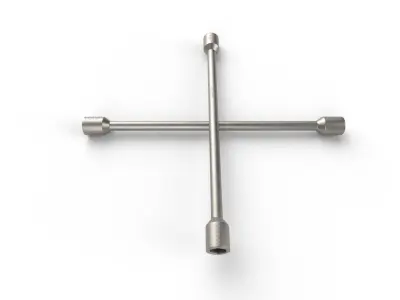 Lug Wrench M01 Low-poly 3D model