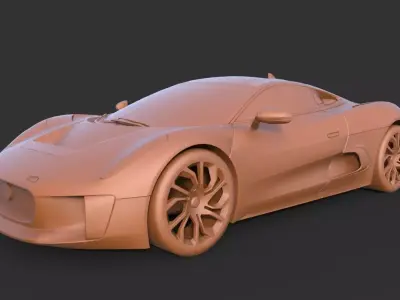 Jaguar C-X75 3D print model