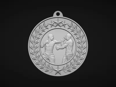 Boxing Medal 3D print model