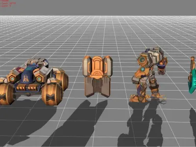 Johnson Starblazer Skin Low-poly 3D model