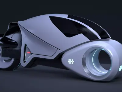 MotoCycle LightCycle  - Tron legacy   3D model