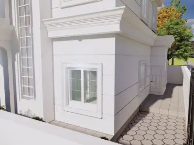 2 Floor Luxury House Design Full Interior  3D model