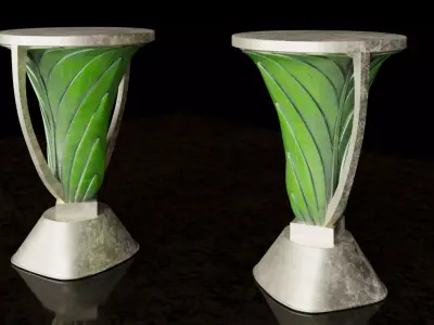 AFC Champions League Elite Trophy 3D model