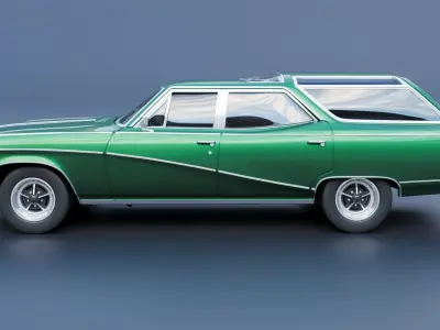Buick Sport Wagon 1969 3D print model