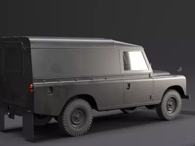 Land Rover Series III Army Van Long Wheel Base 3D model