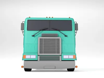 Freightliner semi truck 3D model