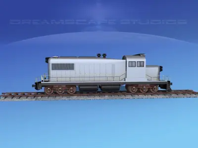Diesel Locomotive Unmarked 3D model