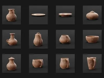 Pottery Collection 3D model
