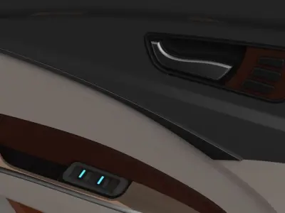 Automotive Interior- Door Trim Front 3D model