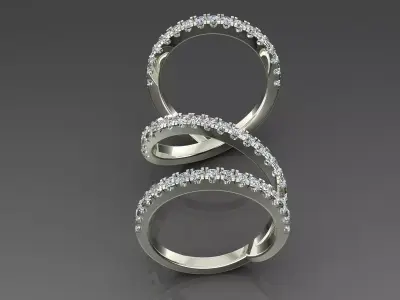 Band Ring 3D print model 10