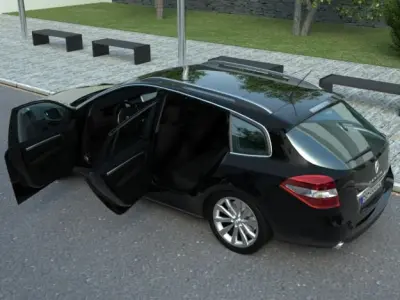 Renault Laguna Grandtour 2008 3D model