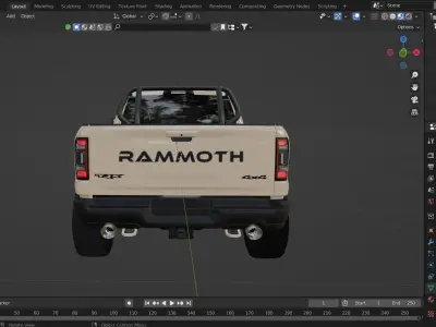 2023 Dodge RAM 1500 TRX RAMMOTH 3D model