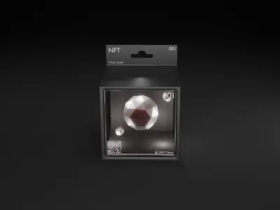 NFT BOX template for Blender 3D model Free low-poly 3D model